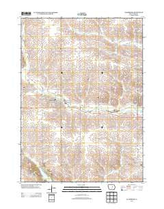 Gladbrook Iowa Historical topographic map, 1:24000 scale, 7.5 X 7.5 Minute, Year 2013