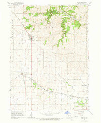 Greeley Iowa Historical topographic map, 1:24000 scale, 7.5 X 7.5 Minute, Year 1965