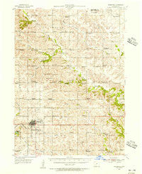 Greenfield Iowa Historical topographic map, 1:62500 scale, 15 X 15 Minute, Year 1954