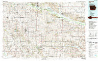 Grinnell Iowa Historical topographic map, 1:100000 scale, 30 X 60 Minute, Year 1984