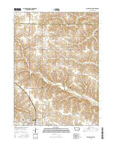 Grinnell North Iowa Current topographic map, 1:24000 scale, 7.5 X 7.5 Minute, Year 2015