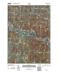 Gunder Iowa Historical topographic map, 1:24000 scale, 7.5 X 7.5 Minute, Year 2010