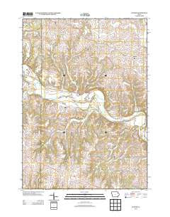 Gunder Iowa Historical topographic map, 1:24000 scale, 7.5 X 7.5 Minute, Year 2013