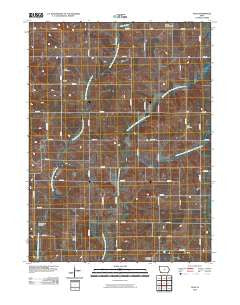 Guss Iowa Historical topographic map, 1:24000 scale, 7.5 X 7.5 Minute, Year 2010