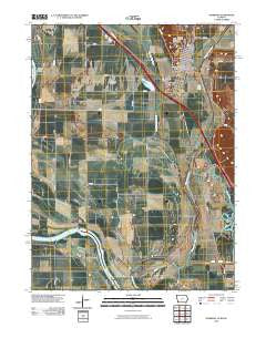 Hamburg Iowa Historical topographic map, 1:24000 scale, 7.5 X 7.5 Minute, Year 2010