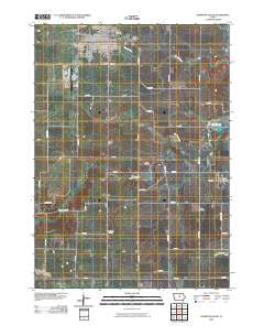 Hampton South Iowa Historical topographic map, 1:24000 scale, 7.5 X 7.5 Minute, Year 2010