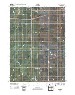 Hanford Iowa Historical topographic map, 1:24000 scale, 7.5 X 7.5 Minute, Year 2010