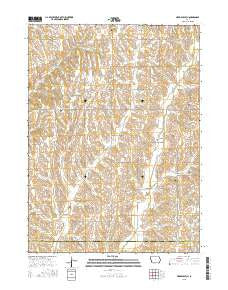 Hard Scratch Iowa Current topographic map, 1:24000 scale, 7.5 X 7.5 Minute, Year 2015