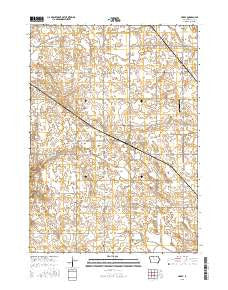 Hardy Iowa Current topographic map, 1:24000 scale, 7.5 X 7.5 Minute, Year 2015