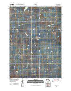 Harris Iowa Historical topographic map, 1:24000 scale, 7.5 X 7.5 Minute, Year 2010