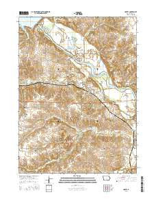 Harvey Iowa Current topographic map, 1:24000 scale, 7.5 X 7.5 Minute, Year 2015