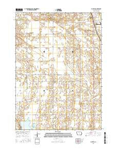 Hayfield Iowa Current topographic map, 1:24000 scale, 7.5 X 7.5 Minute, Year 2015