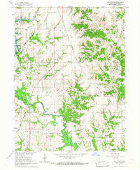 Hiattsville Iowa Historical topographic map, 1:24000 scale, 7.5 X 7.5 Minute, Year 1966