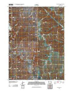 Hiattsville Iowa Historical topographic map, 1:24000 scale, 7.5 X 7.5 Minute, Year 2010