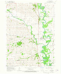 Hills Iowa Historical topographic map, 1:24000 scale, 7.5 X 7.5 Minute, Year 1965