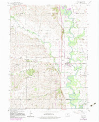 Hills Iowa Historical topographic map, 1:24000 scale, 7.5 X 7.5 Minute, Year 1965