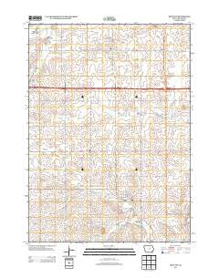 Holland Iowa Historical topographic map, 1:24000 scale, 7.5 X 7.5 Minute, Year 2013