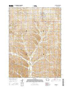 Holstein Iowa Current topographic map, 1:24000 scale, 7.5 X 7.5 Minute, Year 2015