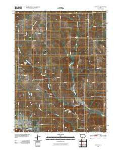 Hopeville Iowa Historical topographic map, 1:24000 scale, 7.5 X 7.5 Minute, Year 2010
