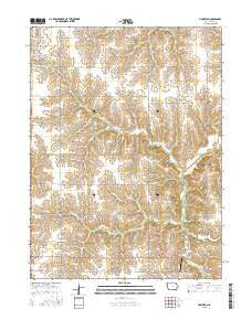Humeston Iowa Current topographic map, 1:24000 scale, 7.5 X 7.5 Minute, Year 2015