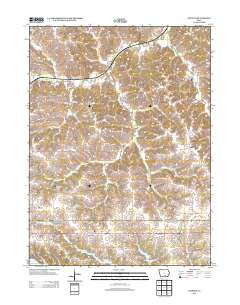 Iconium Iowa Historical topographic map, 1:24000 scale, 7.5 X 7.5 Minute, Year 2013