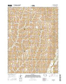 Imogene Iowa Current topographic map, 1:24000 scale, 7.5 X 7.5 Minute, Year 2015