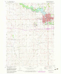 Independence Iowa Historical topographic map, 1:24000 scale, 7.5 X 7.5 Minute, Year 1973