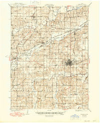 Indianola Iowa Historical topographic map, 1:62500 scale, 15 X 15 Minute, Year 1931