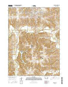 Indianola Iowa Current topographic map, 1:24000 scale, 7.5 X 7.5 Minute, Year 2015