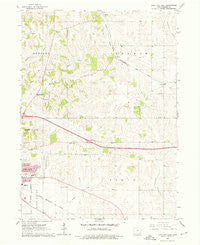 Iowa City East Iowa Historical topographic map, 1:24000 scale, 7.5 X 7.5 Minute, Year 1965