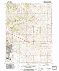 Iowa City East Iowa Historical topographic map, 1:24000 scale, 7.5 X 7.5 Minute, Year 1993