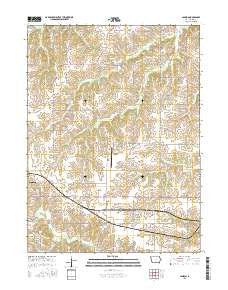 Jamison Iowa Current topographic map, 1:24000 scale, 7.5 X 7.5 Minute, Year 2015