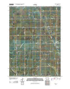 Jerico Iowa Historical topographic map, 1:24000 scale, 7.5 X 7.5 Minute, Year 2010