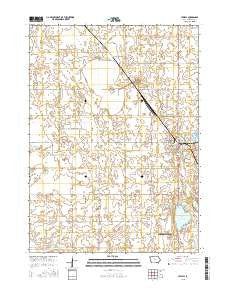 Jewell Iowa Current topographic map, 1:24000 scale, 7.5 X 7.5 Minute, Year 2015