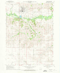 Kalona Iowa Historical topographic map, 1:24000 scale, 7.5 X 7.5 Minute, Year 1969