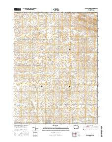 Keystone North Iowa Current topographic map, 1:24000 scale, 7.5 X 7.5 Minute, Year 2015