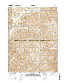 Kingsley Iowa Current topographic map, 1:24000 scale, 7.5 X 7.5 Minute, Year 2015