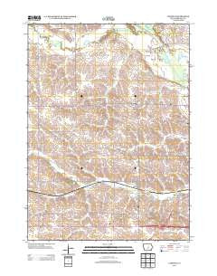 LaMoille Iowa Historical topographic map, 1:24000 scale, 7.5 X 7.5 Minute, Year 2013
