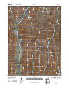 Ladoga Iowa Historical topographic map, 1:24000 scale, 7.5 X 7.5 Minute, Year 2010