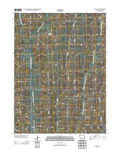 Ladoga Iowa Historical topographic map, 1:24000 scale, 7.5 X 7.5 Minute, Year 2013