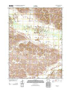 Ladora Iowa Historical topographic map, 1:24000 scale, 7.5 X 7.5 Minute, Year 2013