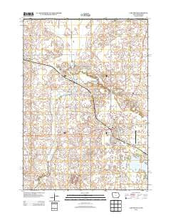 Lake Mills Iowa Historical topographic map, 1:24000 scale, 7.5 X 7.5 Minute, Year 2013