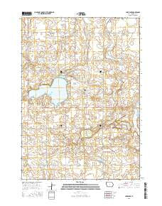 Lake Park Iowa Current topographic map, 1:24000 scale, 7.5 X 7.5 Minute, Year 2015
