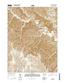 Lamoni North Iowa Current topographic map, 1:24000 scale, 7.5 X 7.5 Minute, Year 2015
