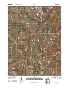 Lamoni South Iowa Historical topographic map, 1:24000 scale, 7.5 X 7.5 Minute, Year 2010