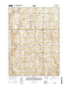 Lanyon Iowa Current topographic map, 1:24000 scale, 7.5 X 7.5 Minute, Year 2015