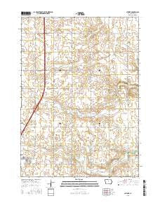 Latimer Iowa Current topographic map, 1:24000 scale, 7.5 X 7.5 Minute, Year 2015