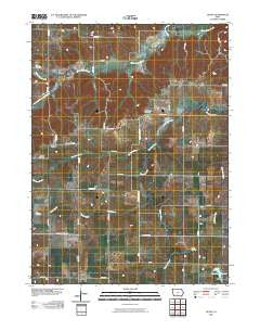 Le Roy Iowa Historical topographic map, 1:24000 scale, 7.5 X 7.5 Minute, Year 2010