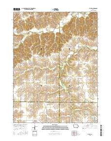Le Roy Iowa Current topographic map, 1:24000 scale, 7.5 X 7.5 Minute, Year 2015
