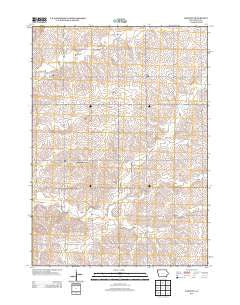 Lebanon Iowa Historical topographic map, 1:24000 scale, 7.5 X 7.5 Minute, Year 2013